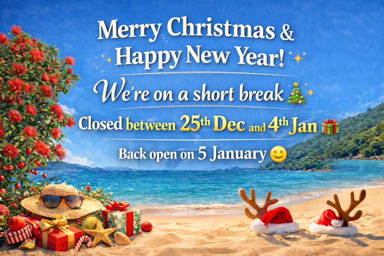 Holiday Announcement